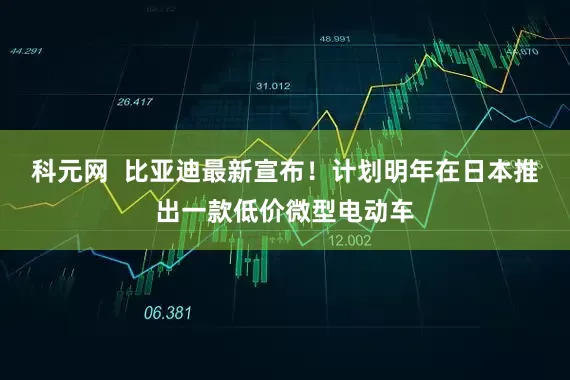 科元网  比亚迪最新宣布！计划明年在日本推出一款低价微型电动车